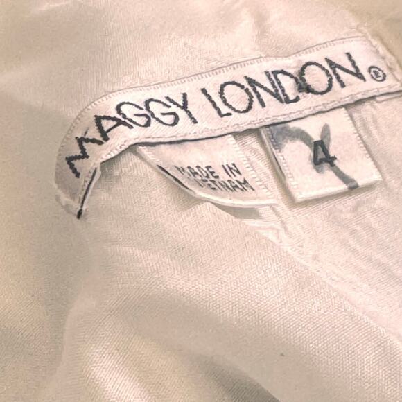 MAGGY LONDON Sleeveless Fit & Flare Short Dress Multicolor Floral Tropical Sz 4 - Picture 7 of 11